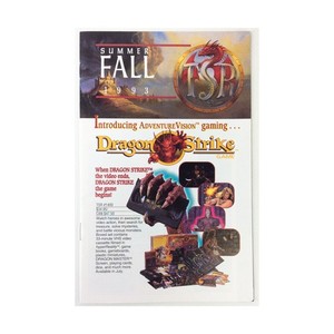 TSR Catalog 1993 Summer/Fall Catalog VG+