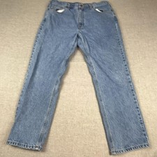 Carhartt Jeans Mens 38x30 Blue Light Wash Relaxed Fit Straight Denim Pants