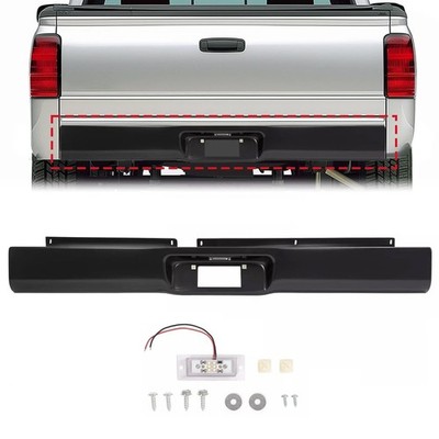Rear Bumper Roll Pan w/LED Plate Light & Screws For Dodge Dakota 1997-2004