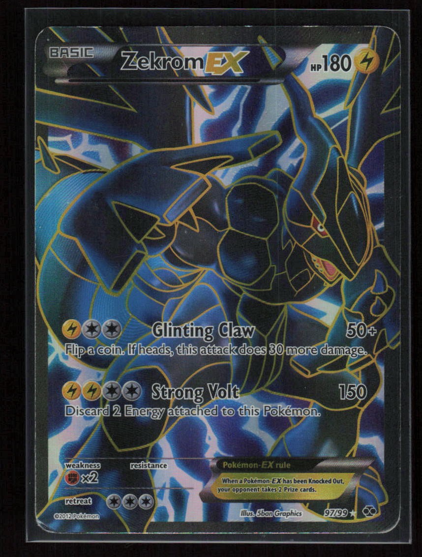 Zekrom EX Ultra Rare Next Destinies 97/99 Damaged