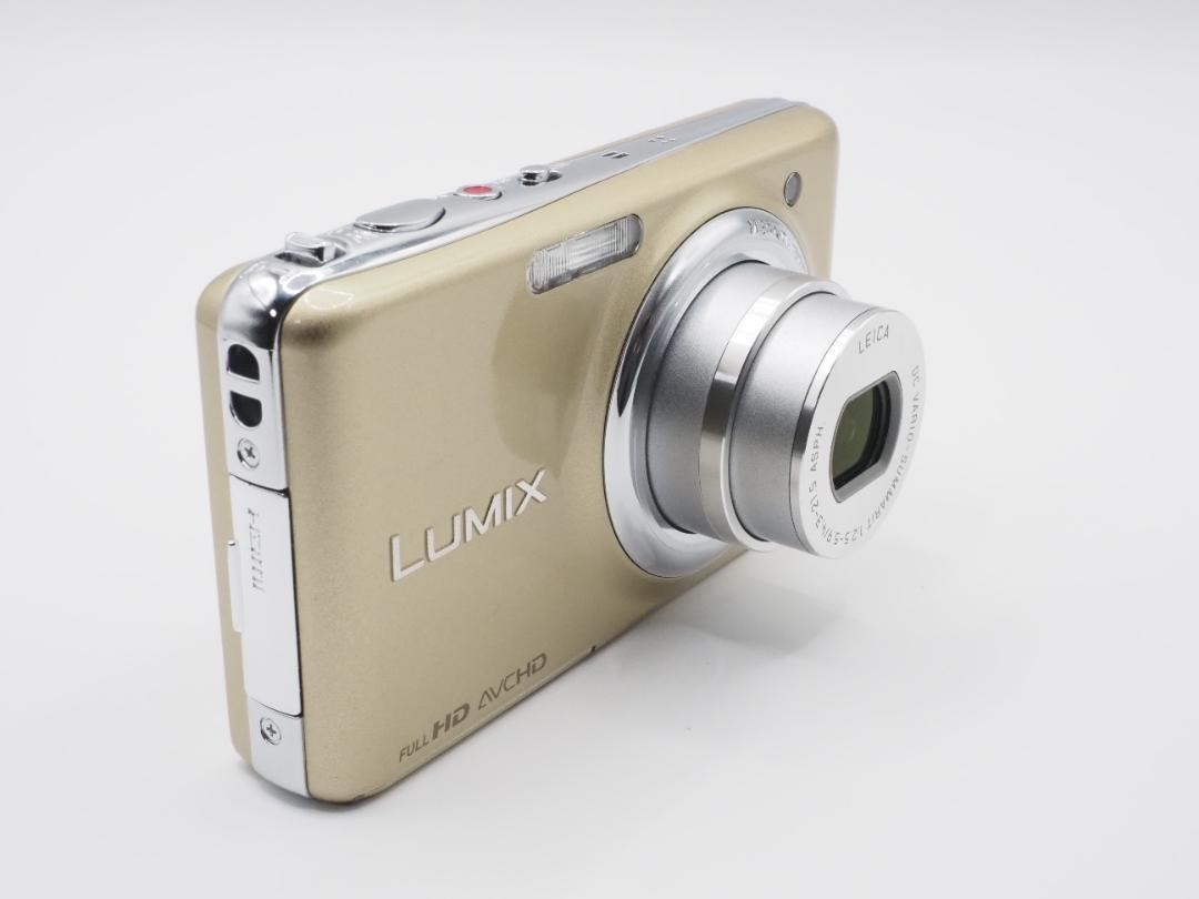 Panasonic Lumix DMC-FX77 Gold 24mm Wide 12.5MP Digital Camera