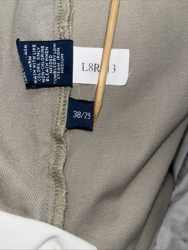 Vintage Polo Ralph Lauren Andrew Pants Mens 38x29 Beige Pleated Chinos 90s Dad - Picture 11 of 16
