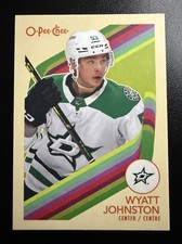 2023-24 O-Pee-Chee Hockey #264 Wyatt Johnston Retro Blank Back RARE EASTER EGG