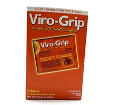 VIROGRIP AM GELCAPS 24X2 TOTAL 48 GELCAPS VIJOSA FLU GRIPE 04/2027 FREE SHIPPING
