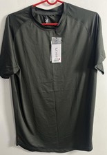 This is an Asics Men's Active Short Sleeve Top in space grey Size L