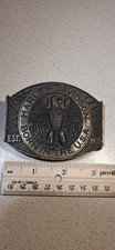 Harley Davidson Early 70s Raintree Brass Buckle Official Licensed Item