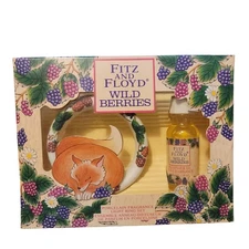 Fitz and Floyd Porcelain Fragrance Light Ring Set Wild Berries New