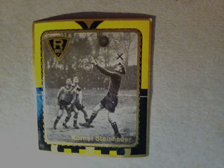 Altes Fußball Bild mit KORNEL STEINHAUER von Würselen vor 1940