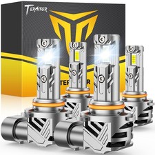 Upgraded 9005 9006 Light Bulbs Combo 100,000LM 1200 Brighter 6500K White Sup...