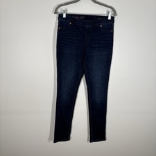 Vineyard Vines Girls 16 Dark Wash Stretch Adjustable Waist Denim Pull On Legging
