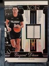 2023-24 Panini Noir - Elegant Décor Rookie Jerseys Anthony Black #EDR-ABL 48/99!