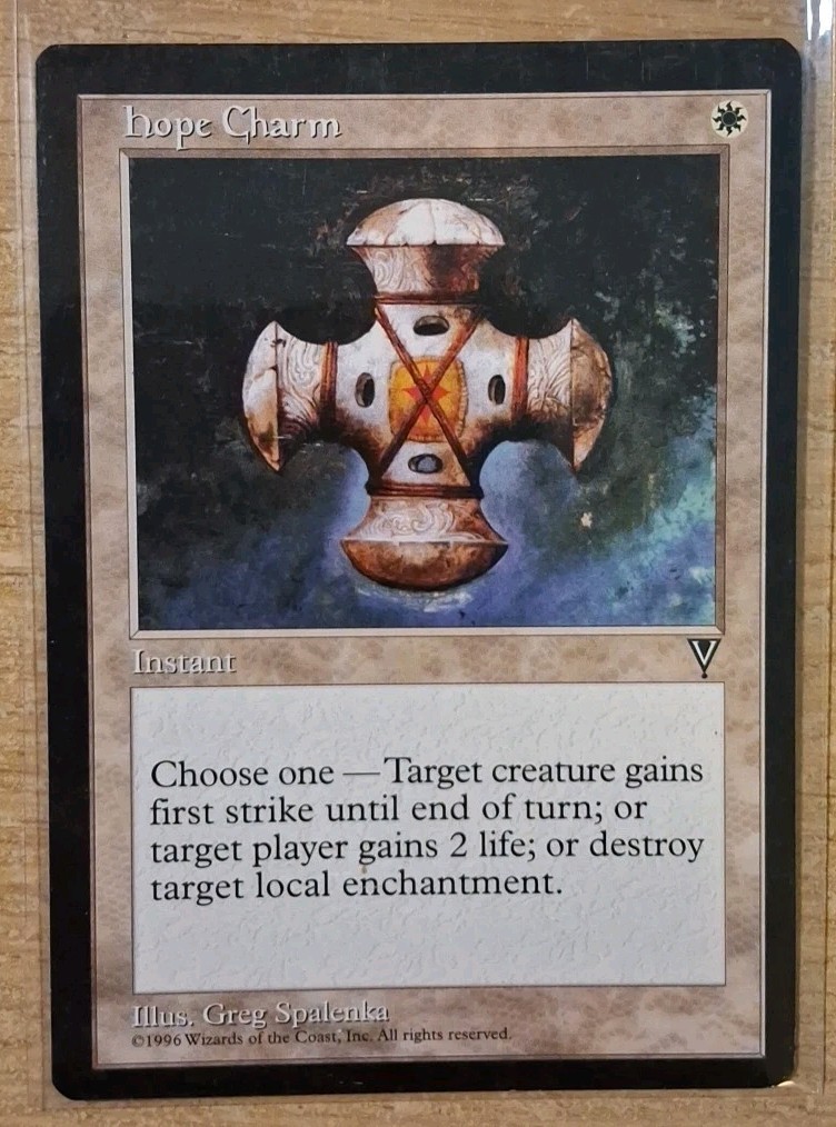 1997 MAGIC THE GATHERING VISIONS HOPE CHARM TD25