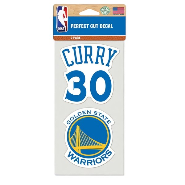 Golden State Warriors Stephen Curry Aufkleber Basketball Blau-image