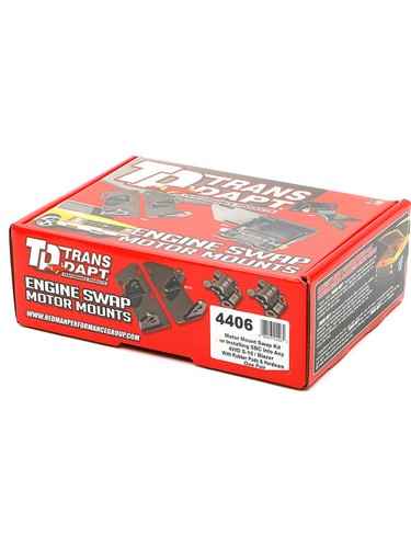 Trans-Dapt Motor Mount Bolt-On Steel 4WD GM Compact Truck 2.8 L to Chevy (4406) - Picture 2 of 12