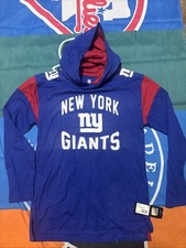 NWT Youth Large 14/16 New York Giants NFL Brand Blue Tee Shirt Hoodie