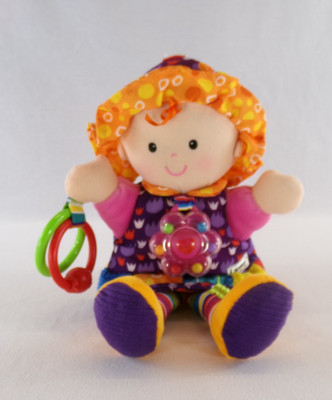 Lamaze My Friend Emily Plush Baby Doll Sensory Development Rattle Crinkle Toy