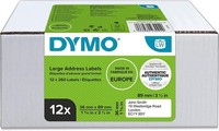 Dymo Labelwriter-Adress-Etiketten 89 X 36 Mm Weiß 12 Rollen à 260 Etiketten