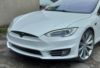 Front bumper fit for Tesla Model S & Vgrille 2012 - 2016 BEFOR restyling.Refresh