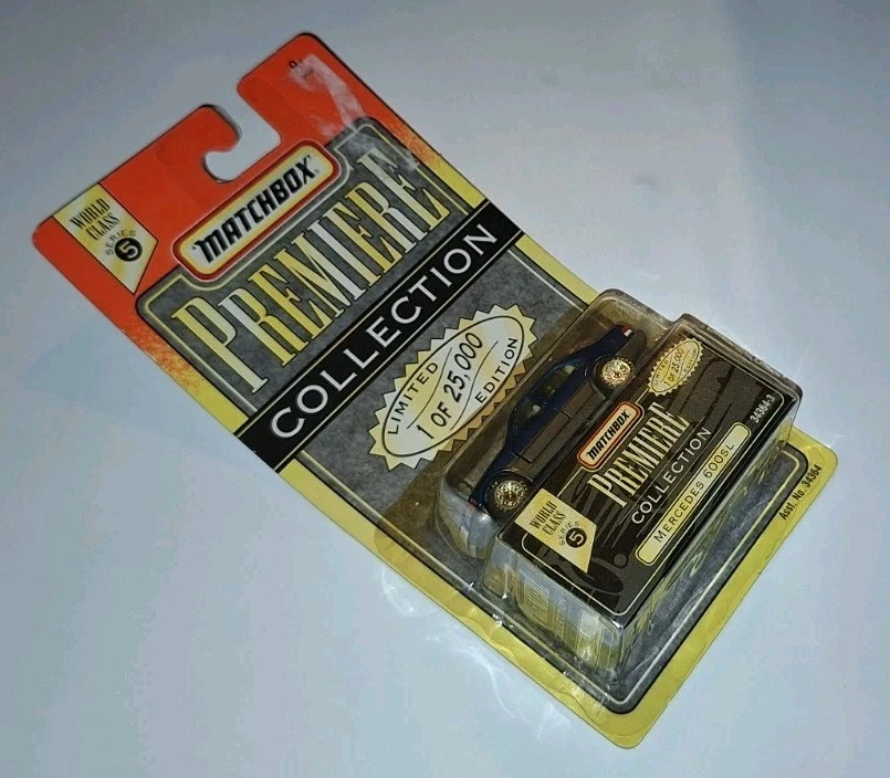 Matchbox 34364-3 1:87 Die Cast Premiere Limited Collection Blue Mercedes 600 SL - Image 2 of 4