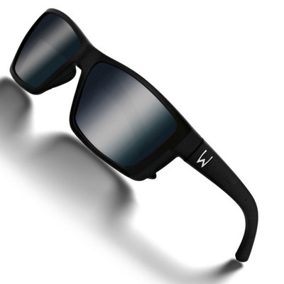Westin W6 Street 100 Matte Black Smoke Silver Flash Blue - Polbrille Angelbrille