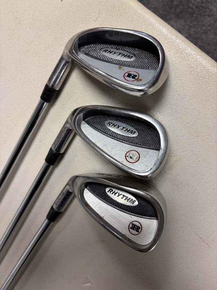 RAM RHYTHM 7, 9, PW Irons Stainless Steel Head, Steel Shaft, Nice Grip LEFT HAND - Image 2 of 4