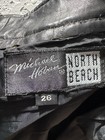 Vintage Michael Hoban North Beach Leather Pants Black Women Size 26 Pleated 80s — photo 3