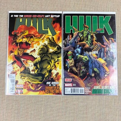 Hulk #11 & #12 Marvel Comics 2014 Lot VF/NM She-Hulk K-Chunk Duggan Bagley