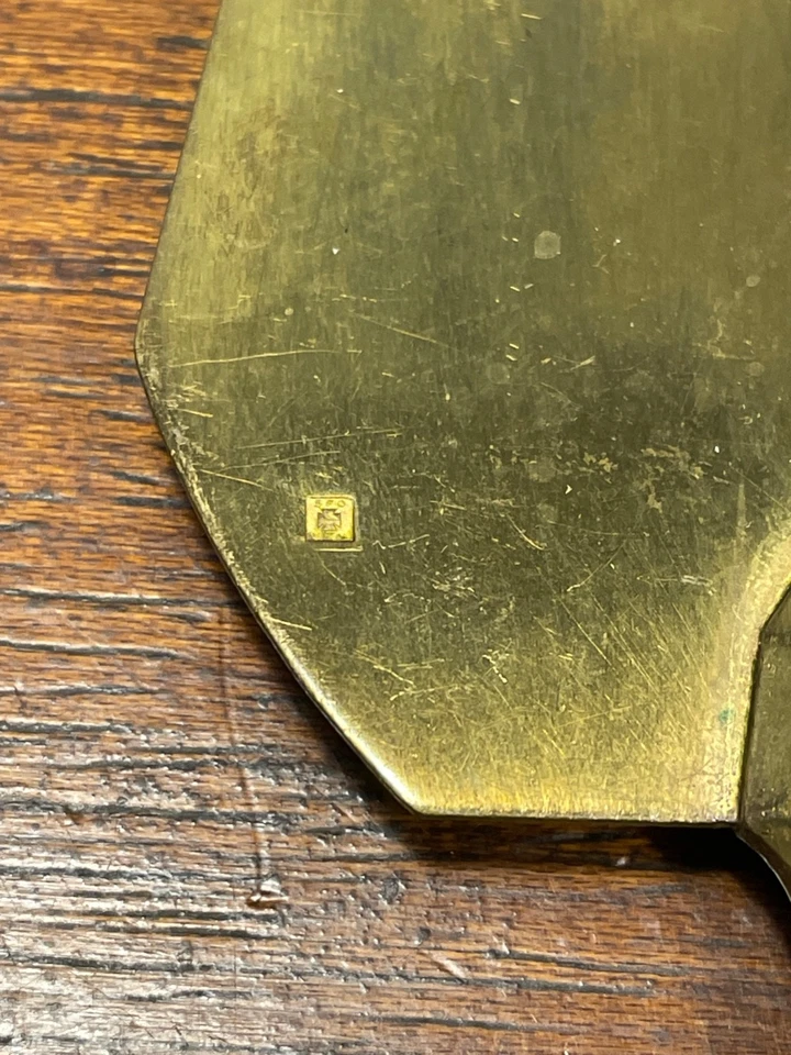 Antica Paletta Torta Metallo Argentato Con Manica IN Argento, (10-21/1) - Immagine 4 di 4