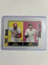 2023 Topps Heritage - Then and Now Lou Brock, Jon Berti #TAN-4
