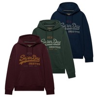 Superdry Mens Vintage Logo Heritage Relaxed Hoodie