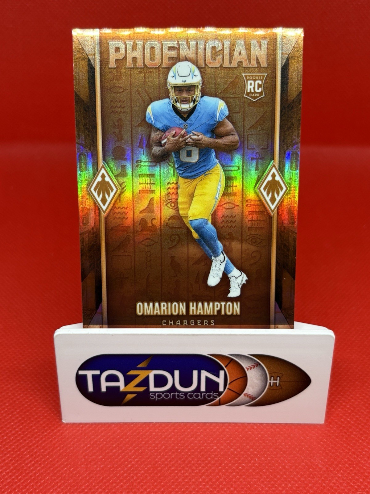 2025 Panini Phoenix Omarion Hampton Rookie Phoenician SSP Case Hit Chargers