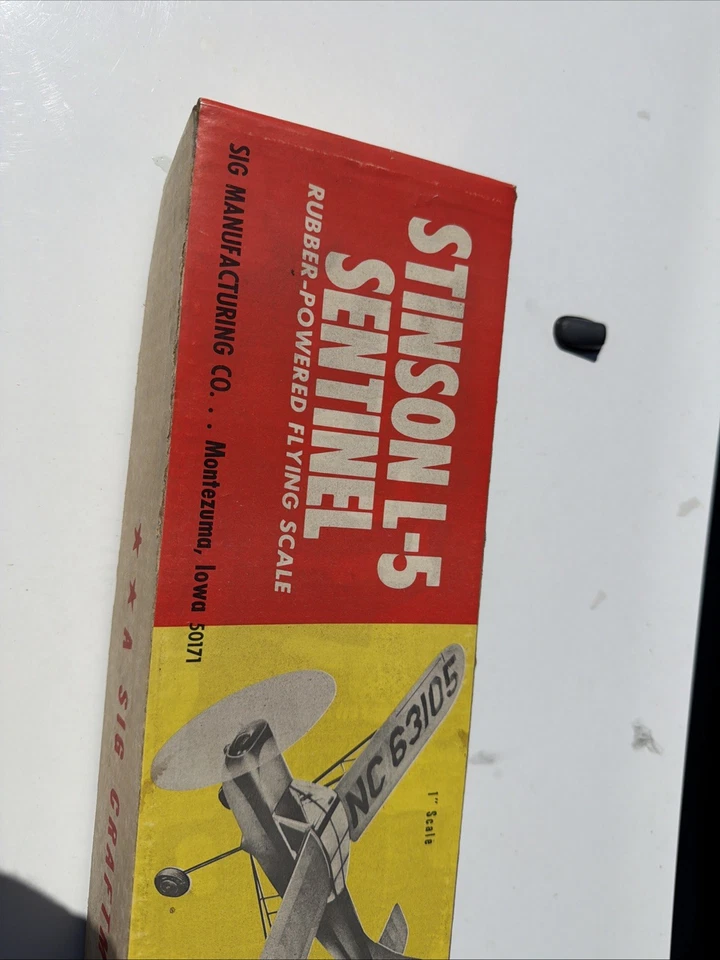 L-5 Stinson Sentinel Wooden RC Plane Kit in Open Box Sig - Image 2 of 4