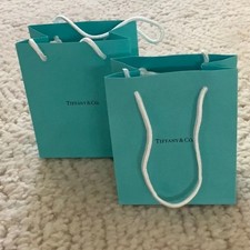 Tiffany  Co. Small Blue Gift Bag 5  x 3  x 6  