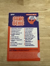 Nintendo Entertainment System NES Game Genie Code Update: Volume 2, no. 2