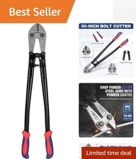 High-Efficiency 30-Inch Bolt Cutter with Anti-Slip Grip & Precision Cut Action