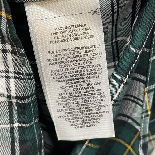Polo Ralph Lauren Shirt Mens 3XB Green Plaid Big & Tall Long Sleeve Button Down - Picture 7 of 12