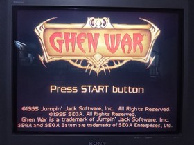 CIB Ghen War (Sega Saturn, 1995) Complete *TESTED*
