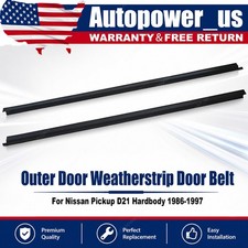 For Nissan D21 Pickup Window Glass Seals Door Belt Weather Strip 80821-01g00