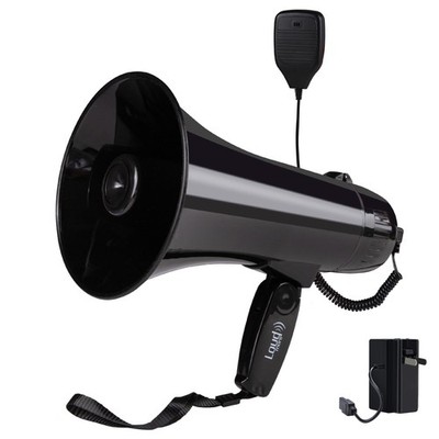 Portable Megaphone Bullhorn 35 Watt Power Megaphone Speaker with Siren/Alarm ...