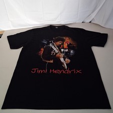 Jimi Hendrix Rock Yeah Graphic T-Shirt Mens XXL Black Crew Neck Short Sleeve Top