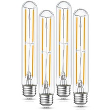 Tubular Light Bulb 7.3 Inch Dimmable T10 LED Bulb E26 6W 60 Watts Edison Bulb...