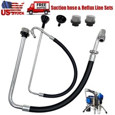 Stainless Steel Suction Hose  Reflux Line Sets For Graco 390 395 490 495 595