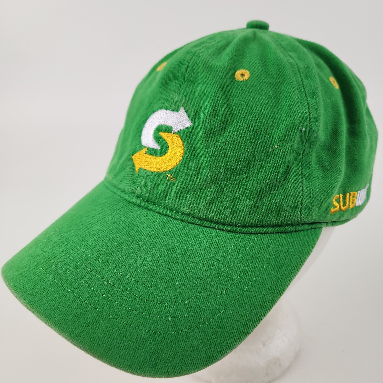 SUBWAY HAT CAP ADJUSTABLE STRAPBACK GREEN EMPLOYE… - image 2