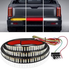 Truck Tailgate Light Bar 540 LED Brake/Reverse/Sequential Amber 60" Triple Row