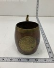 Mexican Copper Brass Mayan Calendar Sun Face Mug Brown Handled Tableware 4 — photo 1