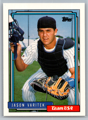 Jason Varitek #123T 1992 Topps Traded card