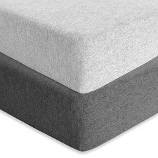 Baby Fitted Crib Mattress Sheets 2 Pack by  Toddler Bed Sheets  Heather Gre...