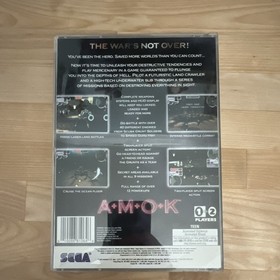 SEGA AMOK Sega Saturn Shooter w/ Case & Manual, NTSC-U/C T-Teen Multiplayer