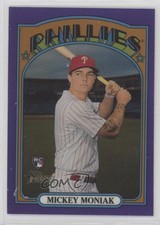 2021 Heritage High Number Hot Box Chrome Purple Refractor Mickey Moniak 1mc5
