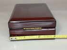 Rare Vintage Neiman Marcus Logo Polished Mahogany Jewelry Holder Box Elegant  — photo 10